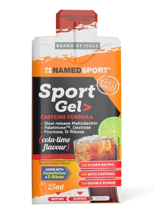 NamedSport Sport Gel Cafeína Cola-Lima 25 ml